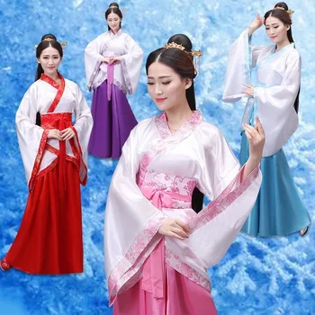 Chineză halat de mătase Costum Fete Femei Kimono China Tradițională de Epocă Etnice antic rochie Dans Costum cosplay Hanfu set