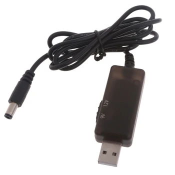 E56B Multifuncționale USB Boost Linie Convertor Cablu de Sârmă 5V la DC9V/12V pentru Router