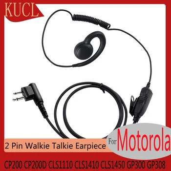 RISENKE Cască Cască cu Microfon PTT pentru Motorola Walkie Talkie CP200, CP200D, CLS1110, CLS1410, CLS1450, GP300, GP308