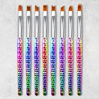 8Pcs/ Set Nail Art Pen-ul Precis Poziția Manopera Rafinat DIY UV Gel de Pictura Linie Acrilic Set de Perii pentru Salon