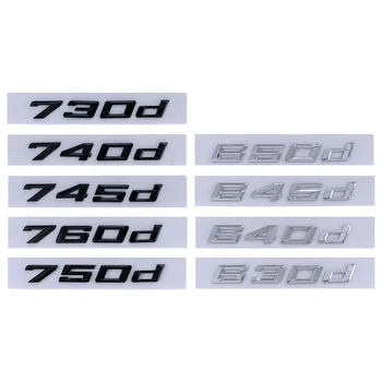 3D ABS Portbagaj Logo-ul 630d 640d 645d 650d 730d 740d 745d 750d 760d Emblema, Insigna Litere Autocolant Pentru BMW G11 G12 G70 G32 F13 F06