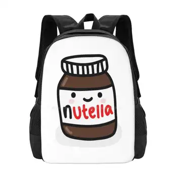 Borcan De Nutella Design Model De Laptop De Călătorie Ghiozdane Maro Ciocolată Delicioase Copii, Adulți, Bărbați Femeie Băiat Fată Funky Cool Minunat