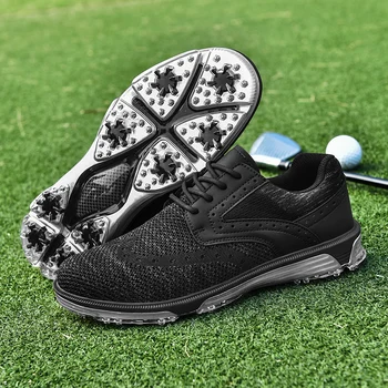 Pantofi de Golf pentru Barbati Respirabil Non-alunecare de Golf, Adidași Iarbă de Mers pe jos de Golf Pantofi Sport de Golf Încălțăminte
