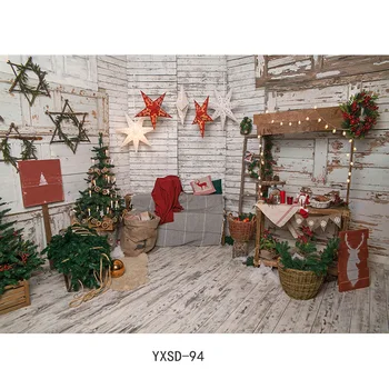 Vinil Personalizate de Crăciun de Interior Tema Fotografie de Fundal Șemineu Portret Fundaluri Pentru Studio Foto Recuzită YXSD-93
