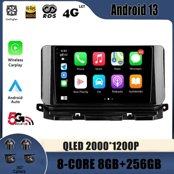 Split Screen QLED Video 4G, GPS, Radio Auto Multimedia Pentru Skoda Octavia 4 2019 A8 - 2021 Android 13 Navigatie 2 Din, DVD Player