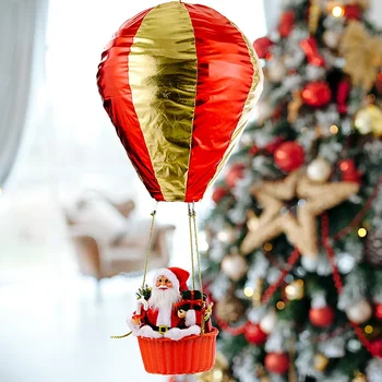 Moș crăciun Balon cu Aer Cald Pom de crăciun Moș Crăciun de Decorare Plafon Pandantiv pentru Casa de Vacanță de Crăciun Petrecere de Anul Nou Decor 1buc