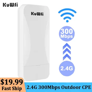 KuWfi în aer liber, Wifi Bridge 1KM 2.4 G Wireless 300Mbps Router Long Range Extender AP CPE Router Kit Wireless Bridge Wifi Repeater