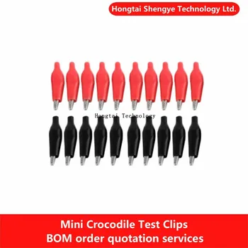 28MM Rosu Negru din Plastic Moale de Acoperire de Testare Sonda Mini Crocodil Test Clip