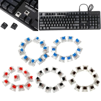 10buc 3 Pin Tastatură Mecanică Comutator Negru Înlocuitor Pentru Gateron Cherry MX L4MD