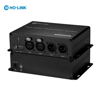 Calitate Broadcast XLR Audio de Fibră Optică Converter Extender de Peste un Singur Modul de 1-Fibre de bază