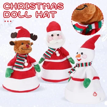 Desene Animate De Crăciun Electric Santa Pălărie Multi-Scop Confortabil Pălărie De Crăciun Xmas