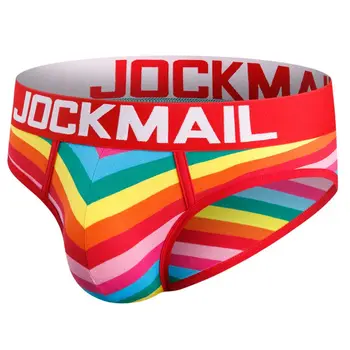 Jockmail Sexy Lenjerie de corp pentru Bărbați Boxeri pentru Bărbați Chiloți de Bumbac Talie Joasa Boxeri Comfotable Respirabil Băiat Cueca Chiloți