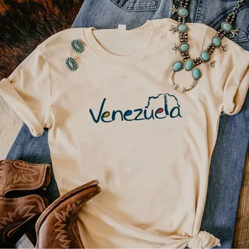 Venezuela Tee femei anime Y2K harajuku Tee fata amuzant designer de haine y2k