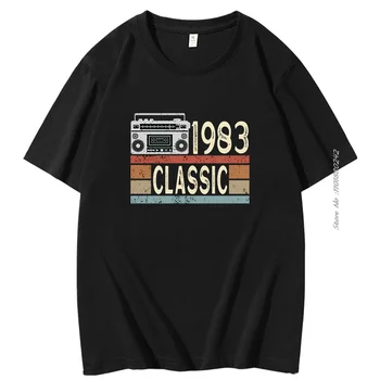 Classic t camasa pentru barbati 1983 cadouri de Bumbac T-shirt de Vara barbati cu maneci scurte t-shirt Harajuku Epocă grafic t shirt