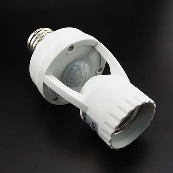 E27 Senzor de Mișcare Întrerupător 100-240V Detector de Mișcare de Bază Titularul Lampă Cu Lumină de Control Inteligent Comutator Bec Adaptor de Priza AC