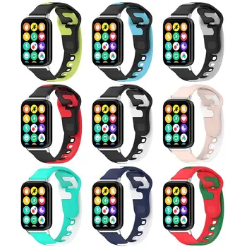 Două Culoare Curea de Ceas Silicon Colorat Nou de Înlocuire Brățară Creative Moale Watchband pentru Xiaomi Band 8 Pro Ceas Inteligent