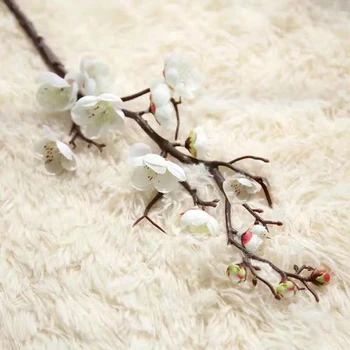 Wintersweet Flori Artificiale Lamei de Plastic+mătase Simulat Nunta 1 Buchet de 28cm/60cm Aranjament Stil Chinezesc