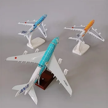 Japonia Aer ANA Airbus A380 Desene animate Broasca Mare de companii Aeriene turnat sub presiune Avion Avion Avion w Aterizare Unelte 18*20 cm din Aliaj de Metal