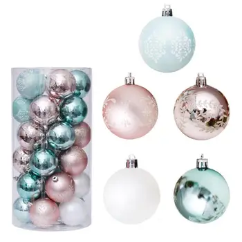 Crăciun Atârnă Bile 30BUC Speciale în Formă de Galvanizat Vopsit Incasabilă Stea Minge de Set 2.4 inch Ornamente pentru Pomul de Craciun Pentru