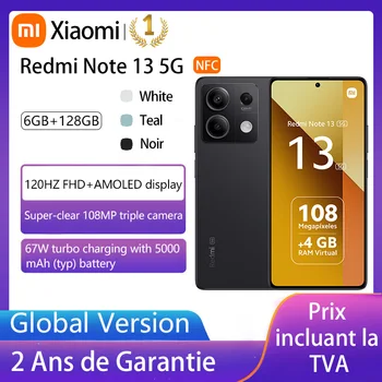 Xiaomi Redmi Nota 13 5G,Telefoane Inteligente,NFC,procesor MediaTek Dimensity 6080,6.67