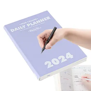 2024 Calendar Săptămânal Plan De Notebook Calendar Auto Disciplinat Eficiența Manual Planificator De Zi Cu Zi Programul De Gestionare A Timpului