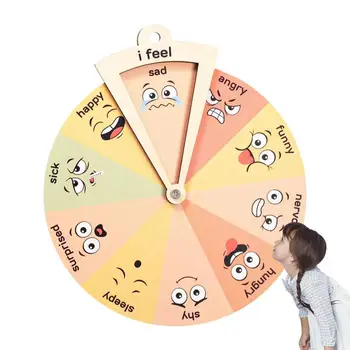 Emoție Roata Expresie De Emoție Roată De Lemn Montessori Jucării Asistență Socială Sentimentele Poster Semn De Învățământ Virtual De Învățământ