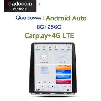 Tesla Qualcomm Carplay Masina DVD Player 360 4G LTE DSP Android 11.0 8G+256G Bluetooth, Wifi, GPS, Radio RDS Pentru RENAULT CLIO 5 2020
