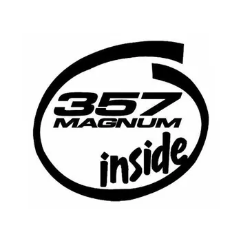 357 MAGNUM Creative în Interiorul Memento Coada de Mașini Decalcomanii de Vinil rezistent la apa Geam Anti-UV Accesorii Auto din PVC