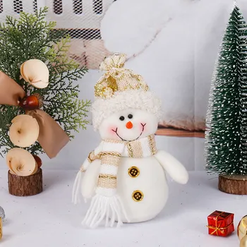 Crăciun Păpuși Decor Scurt de Pluș Moș Crăciun, om de Zăpadă Doll pentru Pomul de Crăciun Acasă de Crăciun Cadou de Crăciun Decorare