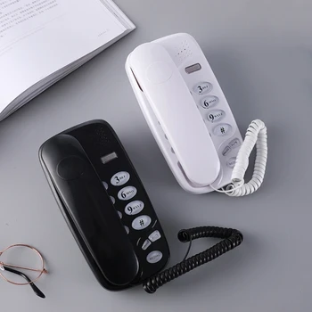 KXT-580 Buton Mare Telefon cu Fir, Telefon Fix Telefon cu Lumină Apel Reapelare Suport de Montare pe Perete sau Birou Telefon