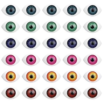Ochi de Siguranță Ochii: 100BUC Simulat Emisfera Ochi de Desene animate Amuzant Acoperi Ochii de Culoare Mixt