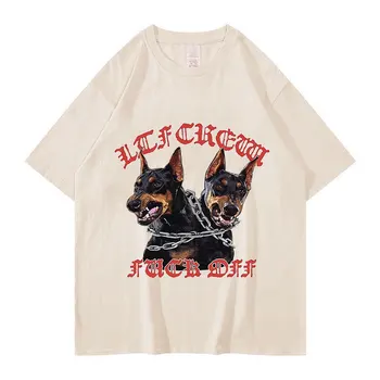 Rottweiler, Doberman Hip Hop Tendință Tricou Barbati O-Gât Îmbrăcăminte de Modă T-shirt de Vara din Bumbac 100% Supradimensionate Teuri Harajuku Topuri