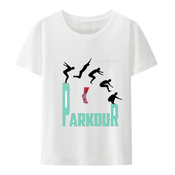 Parkour Tricouri Barbati pentru Femei de Vară O-gât Hip-hop Imprimate T-shirt de Sus Y2k Teuri Streetwear Hipster Moda Strazii