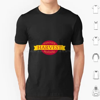 Pawnee Harvest Festival Logo-Ul Esențiale Tricou Marime Mare Din Bumbac 100% Pawnee Harvest Festival Logo-Ul Esențiale