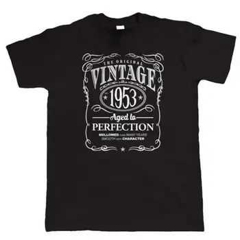 De Vânzare La Cald Epocă 1953 În Vârstă De Până La Perfecțiune Mens T Shirt, Cadou Pentru El, Tata, Bunicul Din Bumbac 100% Tricou Personalizat Aldult Teen Unisex