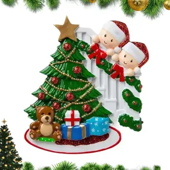 De Crăciun, Ornamente De Crăciun De Familie Pandantiv Familie Rășină Numele Binecuvântare Pomul De Craciun Ornament Pandantiv Ornament Pentru Pomul De Craciun