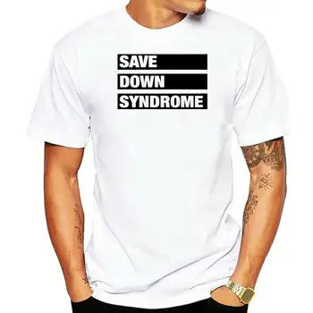 Barbati maneca Scurta tricou Salva Sindromul Down Logo-ul Unisex Tricou Femei t-shirt