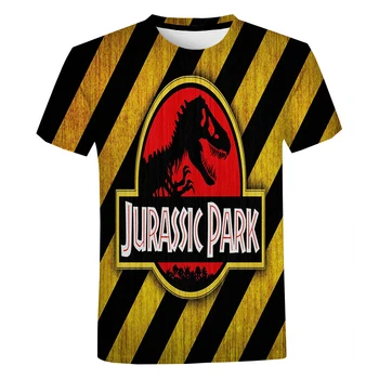 Vara Noi Bărbați și Femei T-shirt Jurassic Park 3d de Imprimare T-shirt Harajuku Strada Supradimensionate Top Runda Gât Moda T-shirt