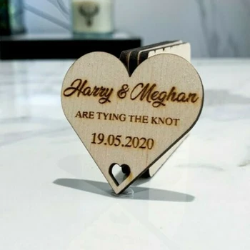 personalizate personalizate personalizate din lemn salvați data felicitari pentru nunta marturii de nunta magnet cadou de suvenir de nunta invitatii