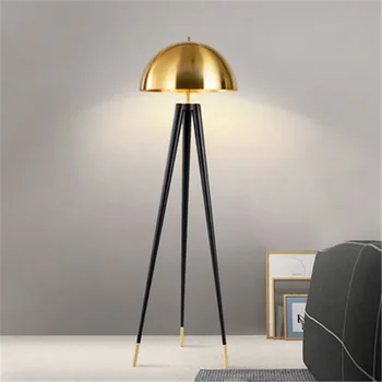 Nordic a CONDUS Cap-Ciuperca Lampa de Podea Designer de Metal Galvanizare Decor Acasă în Picioare Lumină pentru Camera de zi Dormitor Noptieră