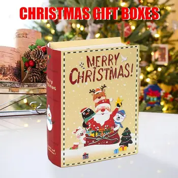 5pcs de Crăciun, Cutii de Cadouri de Moș Crăciun Cutie de Bomboane Crăciun Fericit Ambalaj de Anul Nou 2024 Xmas Ambalaj Pungi de Cadouri Consumabile
