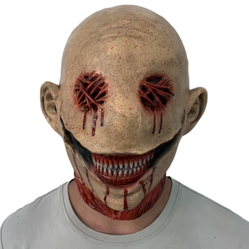 Groaza Smiley Criminal De Halloween, Masca De Fata Sângeros Mohawk Groază Latex Recuzită Accesoriu