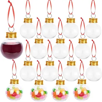 10buc Bec de Crăciun de Decorare Mingea Sticla de Apa Băutură Umplut Ornamente pentru Pomul de Craciun Becuri Suc Sticle de Apă Festivalul de Decor