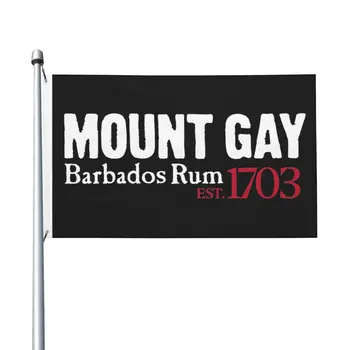 NOUL Mount Gay Dublă față-Verso Banner Temperatura Pavilion Gradina Pavilion Decorativ Flag Party Banner 3x5FT (90x150cm)