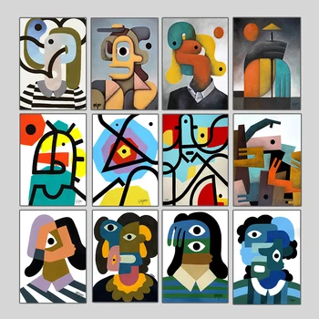 Rezumat Postere Si Printuri Figura Față De Perete De Arta Murala Pictura Panza Imaginile Pentru Camera De Zi Acasă Becoration Neînrămate