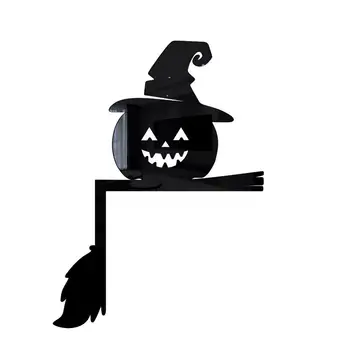 Dovleac negru Decal Ornamente de Halloween 3D a Comuta Semn Adeziv Acrilic Dovleac Autocolante de Perete DIY Creative Decal Decor Acasă