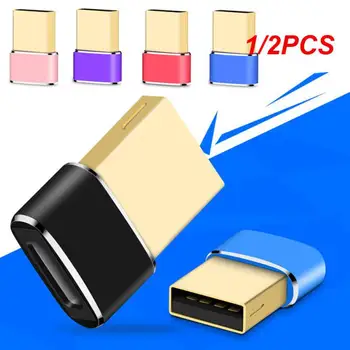 1/2 BUC pentru USB de Tip C Adaptor pentru USB C-C Cablu USB Incarcator Universal Tip C Converter